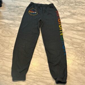 Kids Aviator Nation Sweatpants- charcoal, size 14